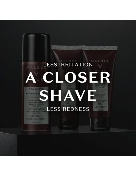 Crema de Afeitar Malbec Club para Hombres 99g - Hidratante y Suave