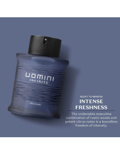 Colonia UOMINI INFINITE O Boticario 100ml Amaderada y Fresca 2