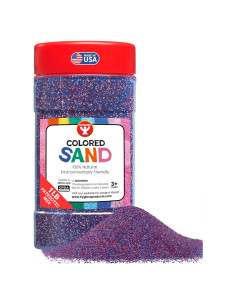 Arena de Color Hygloss 0.45 kg Mezcla Patriótica para Manualidades