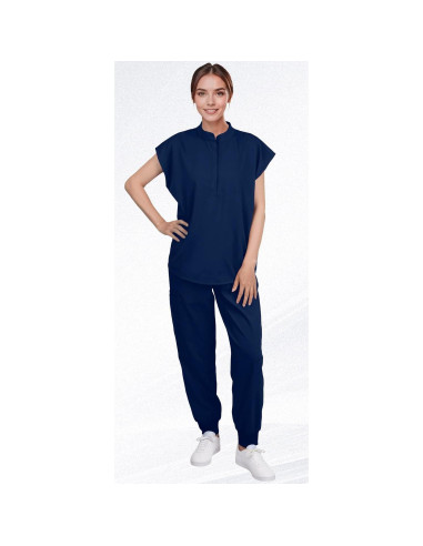 Conjunto de Scrubs para Mujeres Eadflie - Top Sin Mangas y Pantalones Jogger