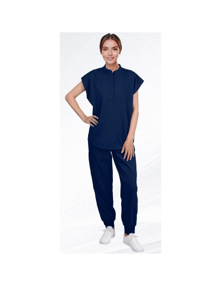 Conjunto de Scrubs para Mujeres Eadflie - Top Sin Mangas y Pantalones Jogger