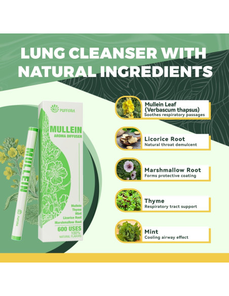 Bolígrafo Difusor Herbal Puffora Mullein 1 Paquete 45g