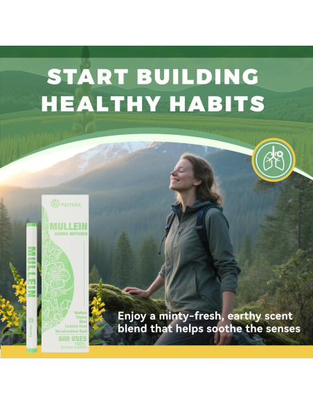 Bolígrafo Difusor Herbal Puffora Mullein 1 Paquete 45g