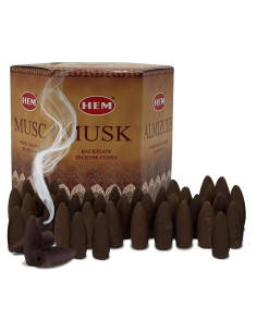 Conos de Incienso Almizcle TRUMIRI - 40 Unidades Naturales