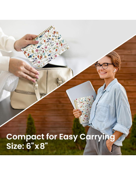 Cuaderno Espiral Taja A5 Floral 140 Páginas Rayadas