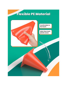 Escalera de Agilidad GHB Pro 12 Peldaños 6 Metros + 12 Conos 18 cm 2