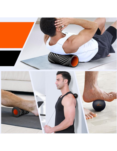 Conjunto de Rodillos de Espuma Sportneer 4 en 1 para Masaje
