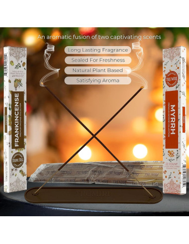 Varitas de Incienso TRUMIRI - 40 Piezas Incienso y Mirra