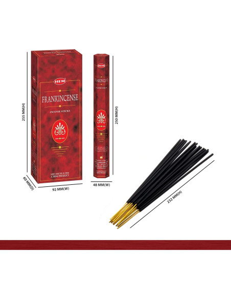 Incienso HEM 6 Paquetes de 20 Varitas Aromáticas
