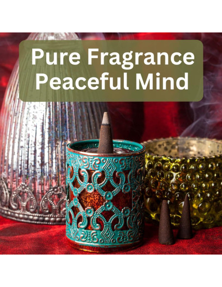 Conos de Incienso Yajna 100% Natural - Incienso y Mirra - 20 Unidades