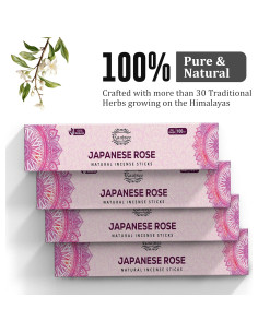 Incienso Natural Raajsee Rosa 180g - Hecho a Mano, Orgánico 2