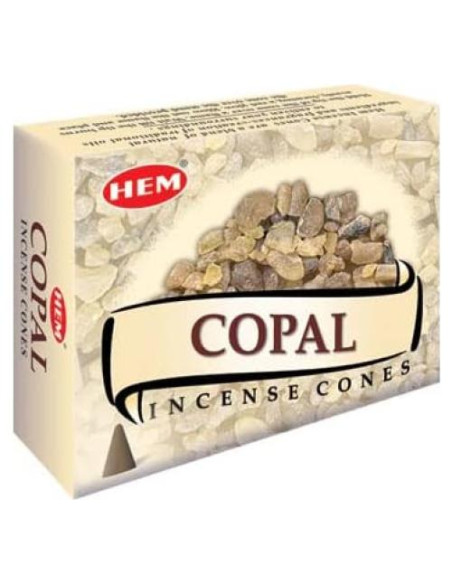 Conos de Incienso HEM Copal 120 Unidades Aromaterapia
