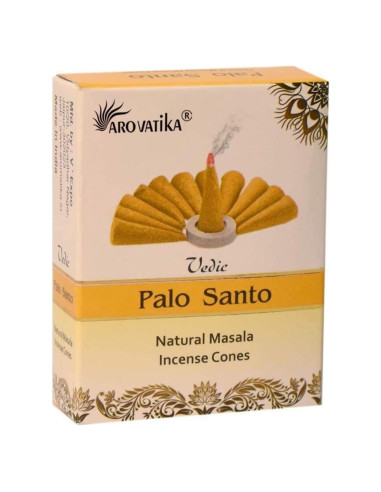 Conos de Incienso ARO VATIKA Palo Santo Védico 120 Unidades