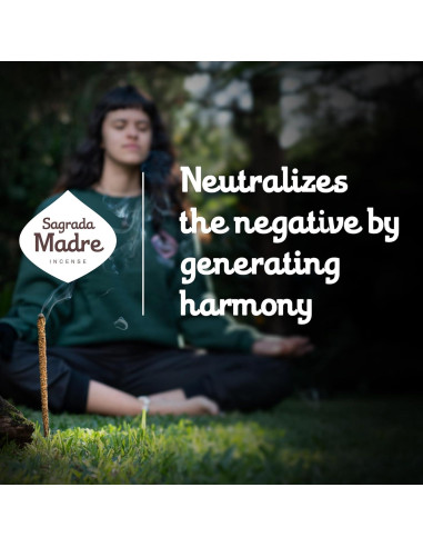 Varitas de Incienso Palo Santo Sagrada Madre 8pcs 23cm Ecológicas