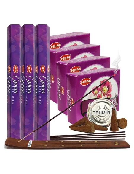 Set de Incienso Natural TRUMIRI: Varitas y Conos Aromáticos