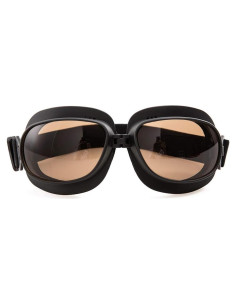 Gafas de Motocicleta Evomosa MG53 Vintage Retro Negro