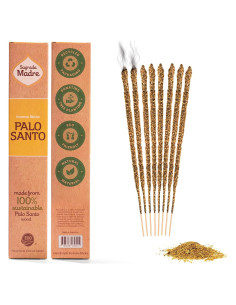 Incienso de Palo Santo Sagrada Madre 8 Varitas 23cm Ecológico