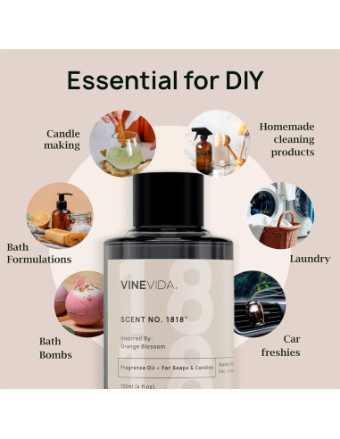 Aceite de Fragancia Osmanthus 120mL VINEVIDA para Velas y Jabones