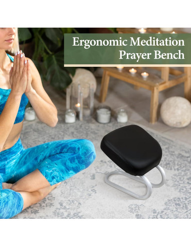 Banco de Meditación Ajustable Menolana Negro C para Yoga