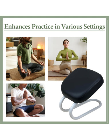 Banco de Meditación Ajustable Menolana Negro C para Yoga