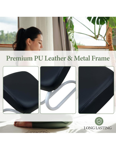 Banco de Meditación Ajustable Menolana Negro C para Yoga