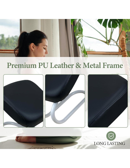 Banco de Meditación Ajustable Menolana Negro C para Yoga