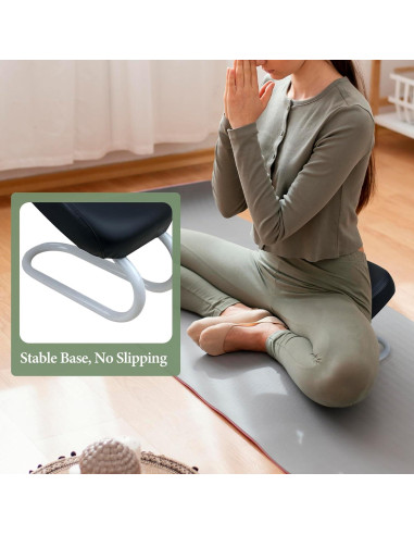 Banco de Meditación Ajustable Menolana Negro C para Yoga