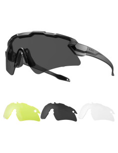 Gafas de Tiro de Seguridad Tácticas Antivaho con 3 Lentes