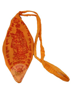 Bolsa de Japa Mala Gaumukhi IS4A Algodón Amarillo 25.4x22.9cm 2