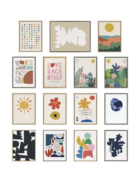 Arte en Lienzo Enmarcado Kate y Laurel Meditación 3 60x45 cm