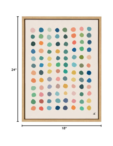 Arte en Lienzo Enmarcado Kate y Laurel Meditación 3 60x45 cm