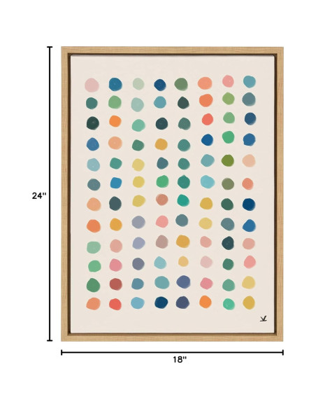 Arte en Lienzo Enmarcado Kate y Laurel Meditación 3 60x45 cm