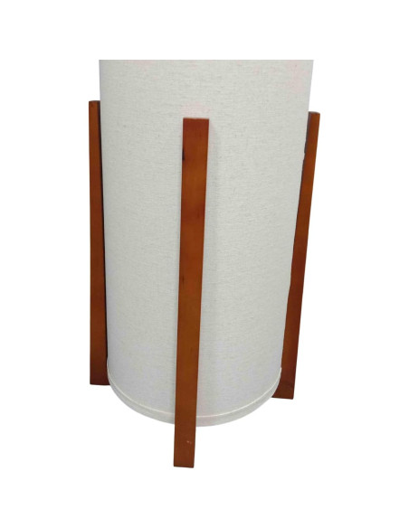 Lámpara de pie Brightech Parker 122 cm con base de madera