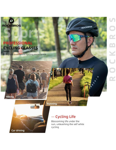 Gafas de sol ROCKBROS fotocromáticas UV400 para deportes