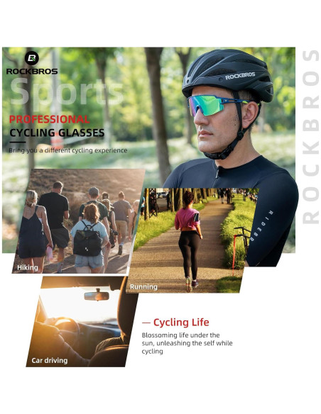 Gafas de sol ROCKBROS fotocromáticas UV400 para deportes