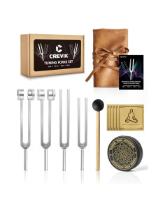 Juego de Diapasones CREVIK para Sanación Sonora - 4 Tonos