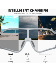 Gafas de sol fotocromáticas ROCKBROS UV400 para ciclismo 2