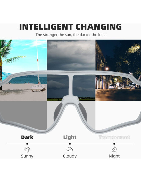 Gafas de sol fotocromáticas ROCKBROS UV400 para ciclismo