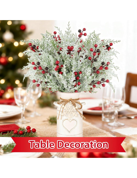 Juego de Decoración Navideña VAIPI 5 Piezas con Jarrón y Luces LED