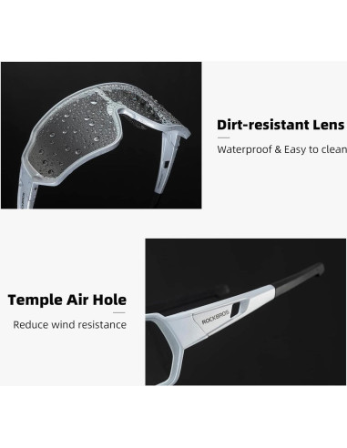 Gafas de sol fotocromáticas ROCKBROS UV400 para ciclismo