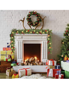 Guirnalda Navideña Artificial FUNPENY 2.74 m con 50 LED 2