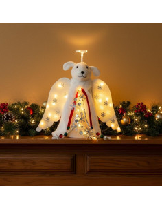 Adorno de Navidad iHeartDogs Ángel Perro LED 25.4 cm 2