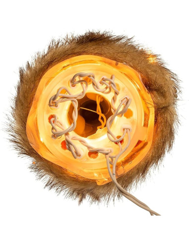 Treetop Navidad Kurt Adler 25.4 cm Santa Burdeos 10 Luces