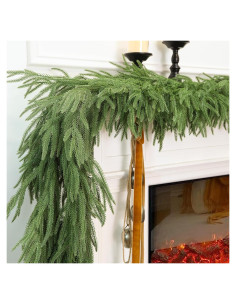 Guirnalda Navideña Artificial HMASYO 2.74m Norfolk Pine 105 Ramas