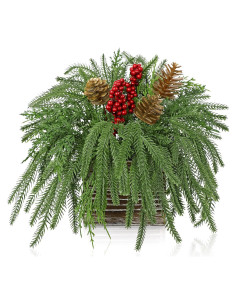 Arreglo de Pino Norfolk Artificial DILATATA 25.9 cm con Berries