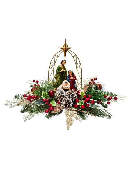 Escena de Natividad Iluminada Lnymura 50.8 cm con Temporizador