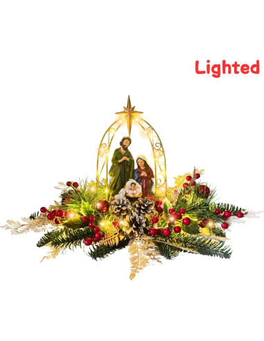 Escena de Natividad Iluminada Lnymura 50.8 cm con Temporizador