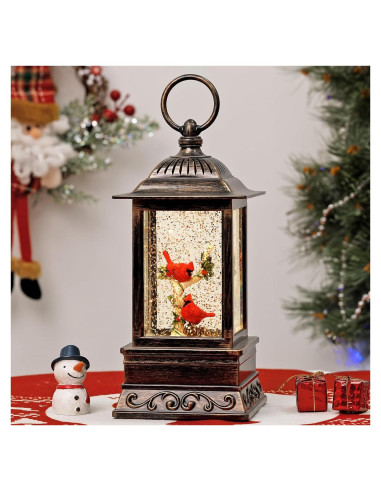 Globo de Nieve Iluminado Musical Eyrosa Cardenal Navidad 1.32kg