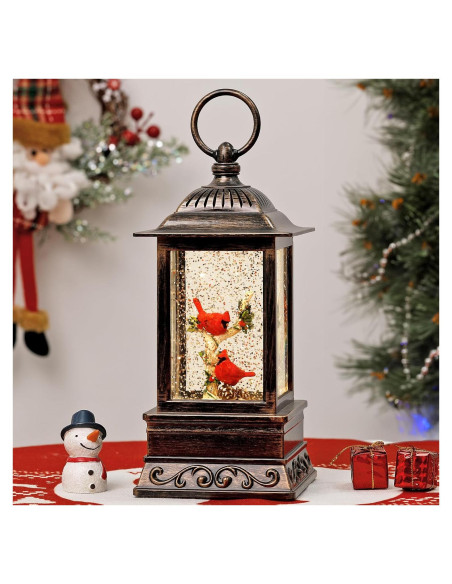 Globo de Nieve Iluminado Musical Eyrosa Cardenal Navidad 1.32kg