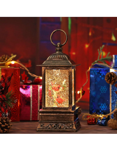 Globo de Nieve Iluminado Musical Eyrosa Cardenal Navidad 1.32kg